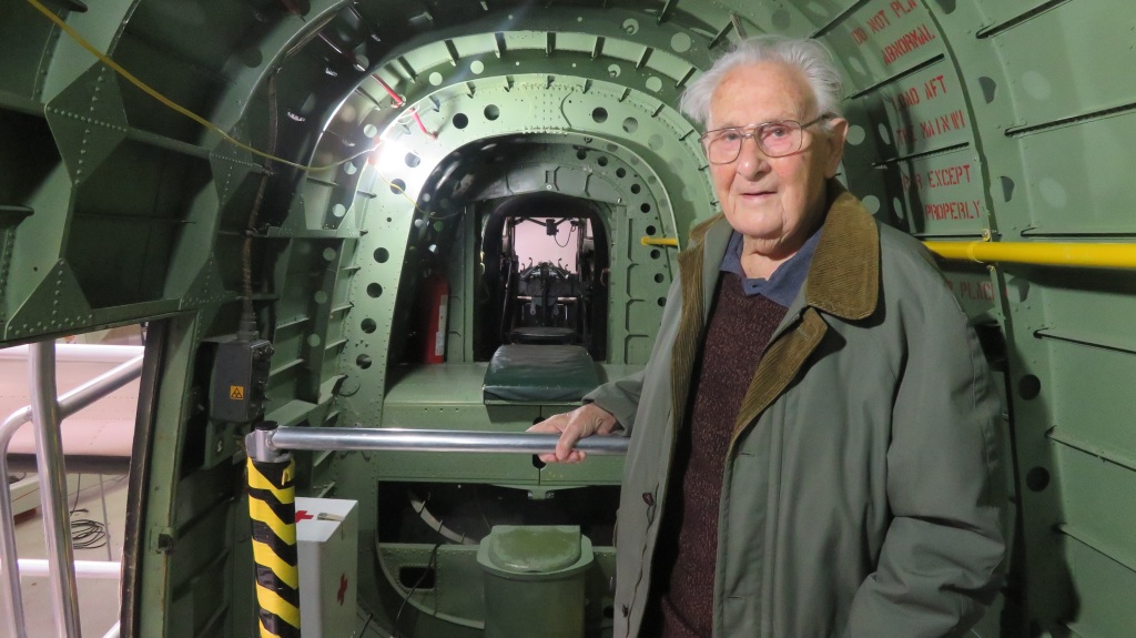 Ray Parke in a Lancaster