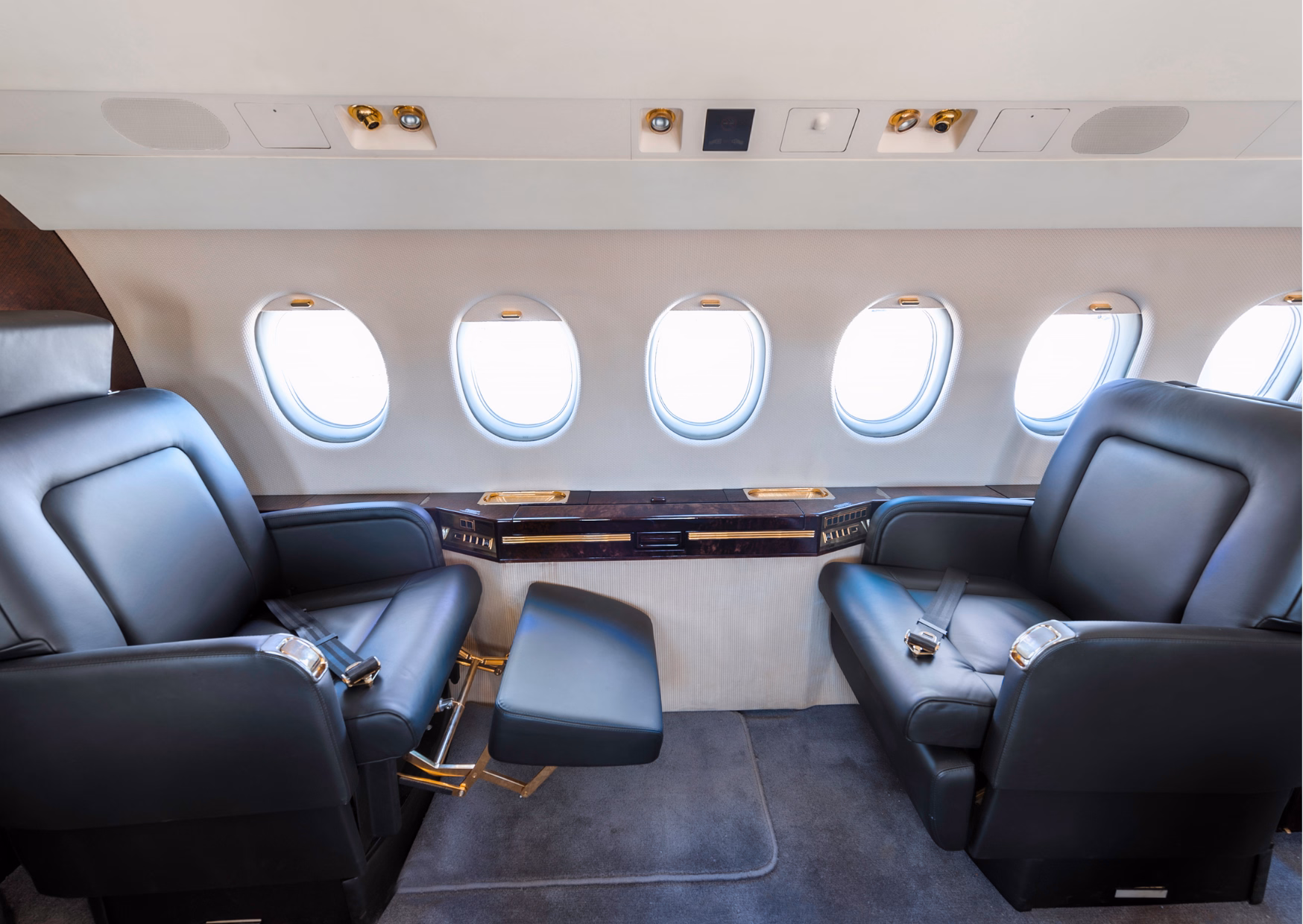 Modern Technology in the interiors of private jets is being implemented more