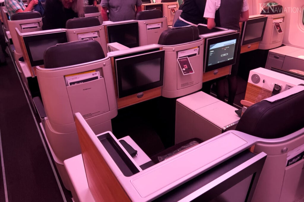 Swiss A340 Business Class Seat