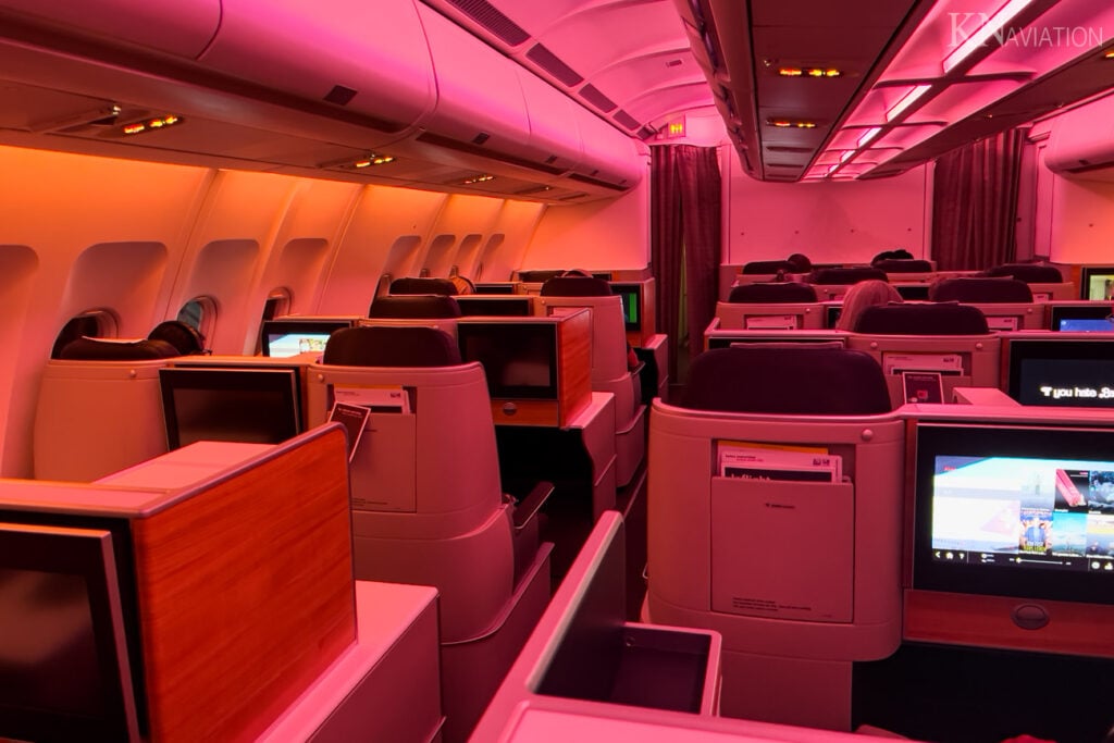 Swiss A340 Cabin Mood Lighting