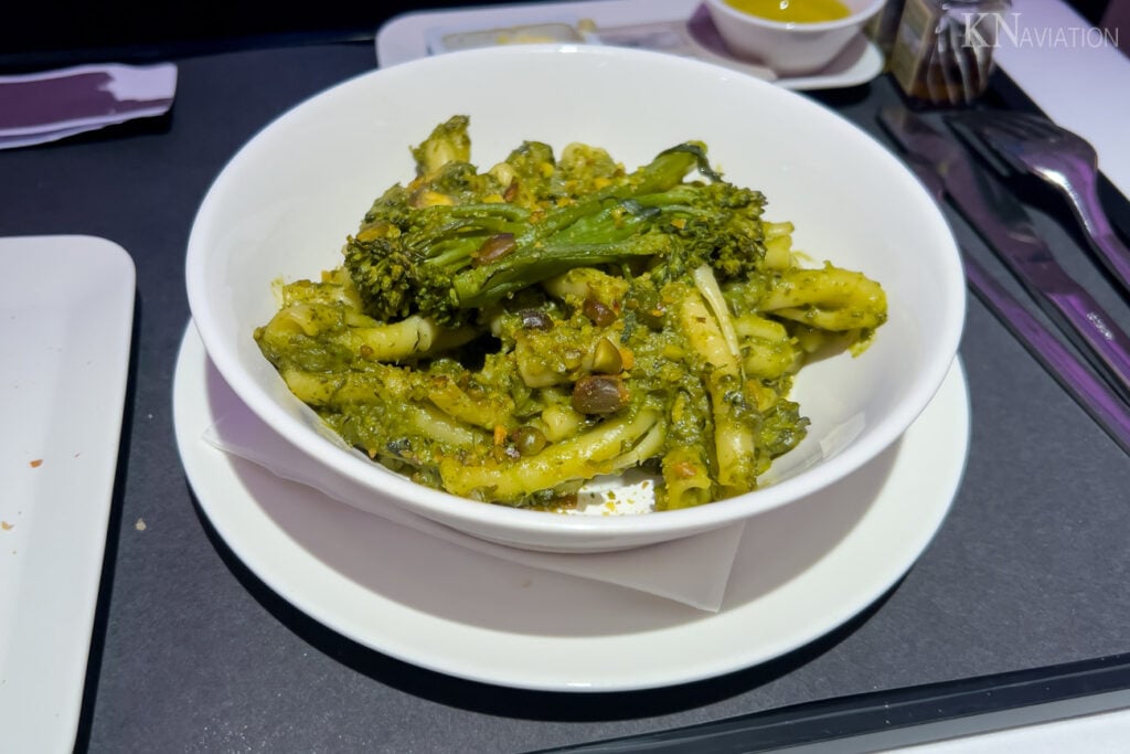 Swiss Long-Haul Business Class Dinner