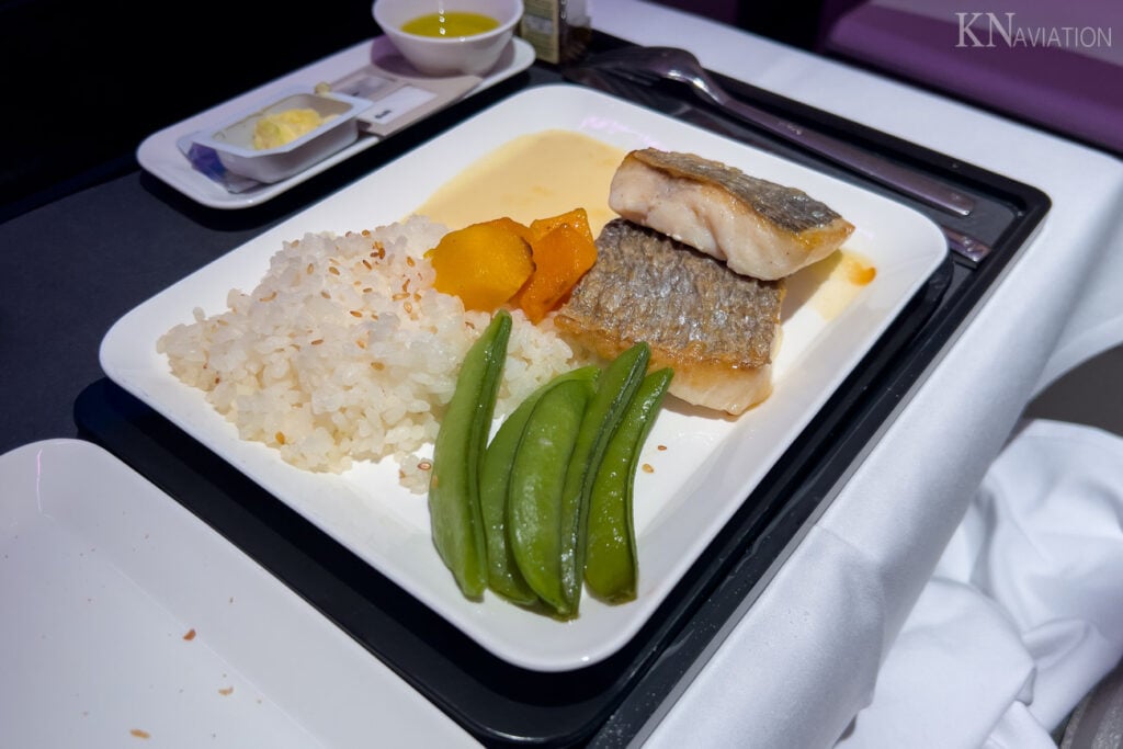 Swiss Long-Haul Business Class Dinner