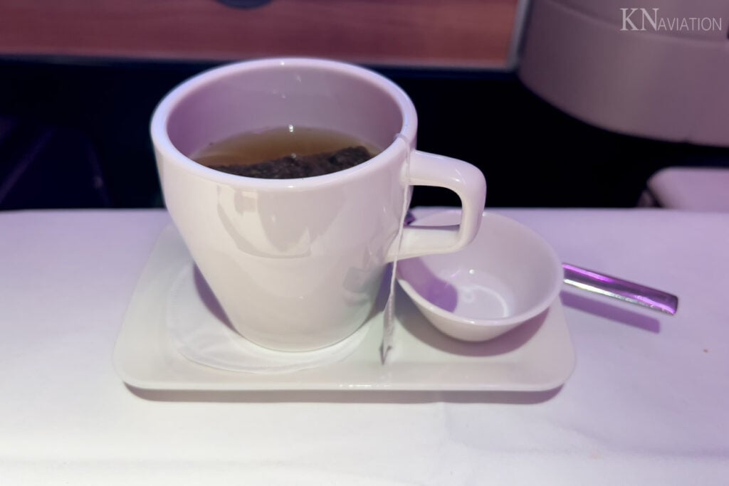 Swiss Long-Haul Business Class Dinner