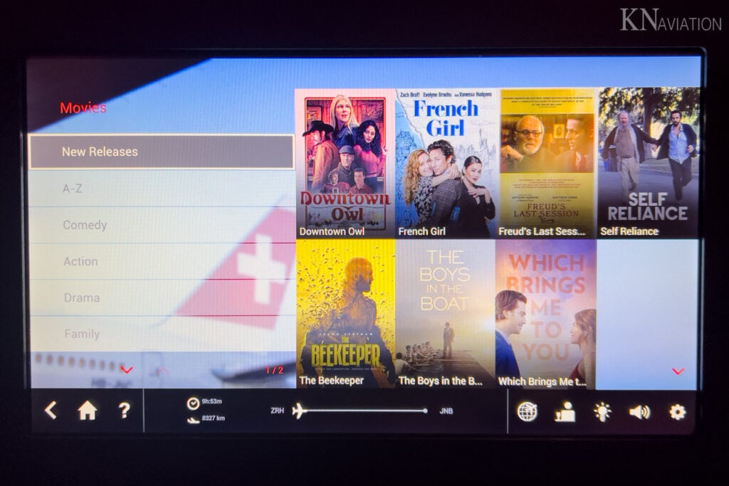 Swiss A340 In-Flight Entertainment