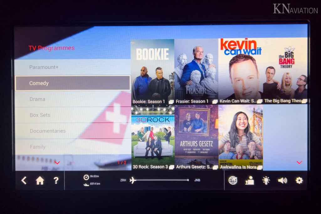 Swiss A340 In-Flight Entertainment