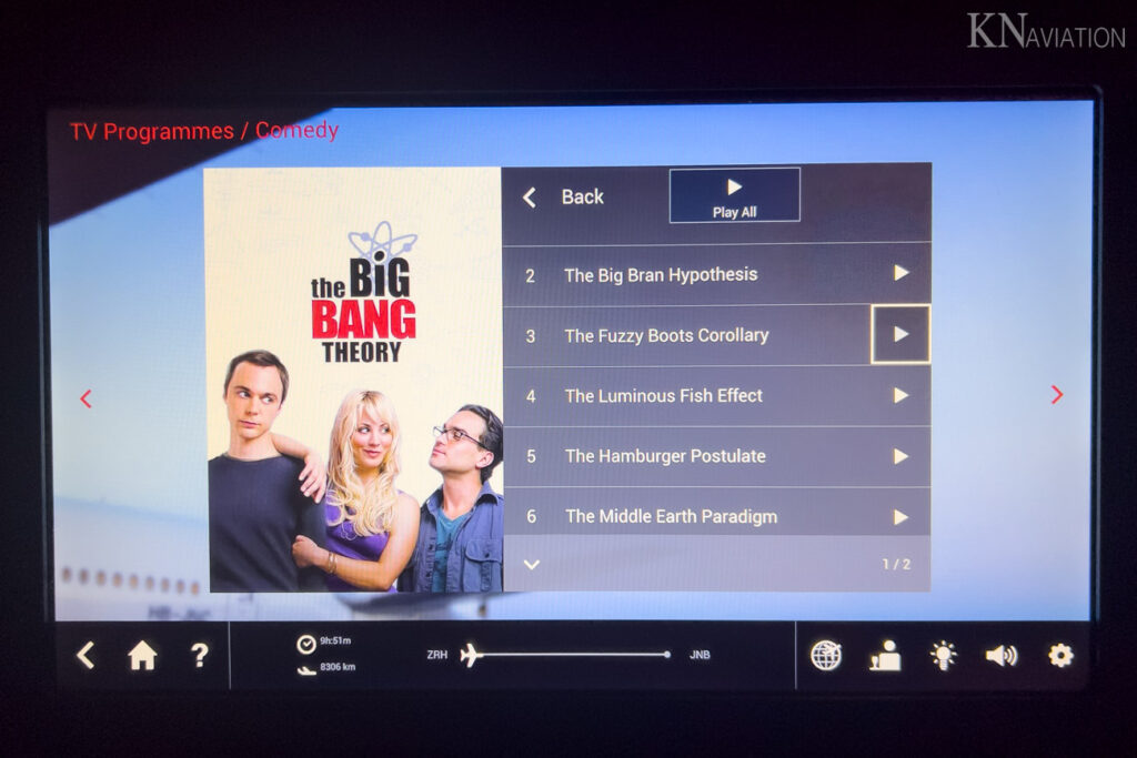 Swiss A340 In-Flight Entertainment