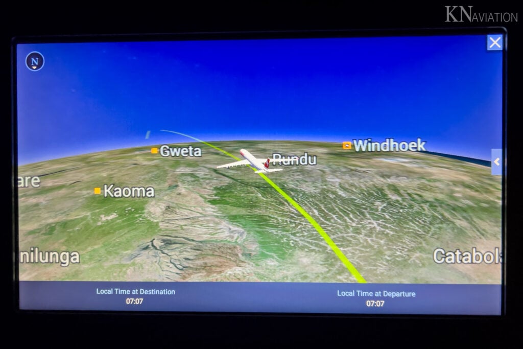 Swiss A340 In-Flight Map