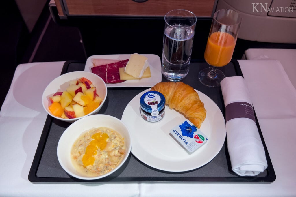 Swiss Long-Haul Business Class Breakfast