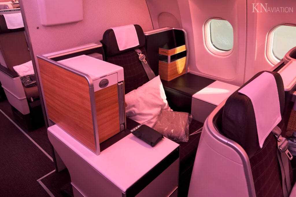 Swiss A340 Business Class Seat