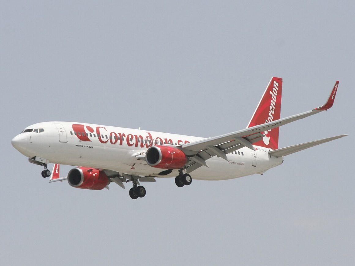 Corendon Airlines aircraft. Similar to the one flown by fraud pilot Thomas Salme.
